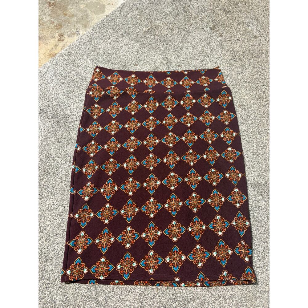 Lularoe womens 2x AOP pencil skirt